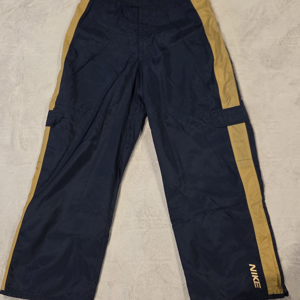Nike Men's Navy and Gold Pants